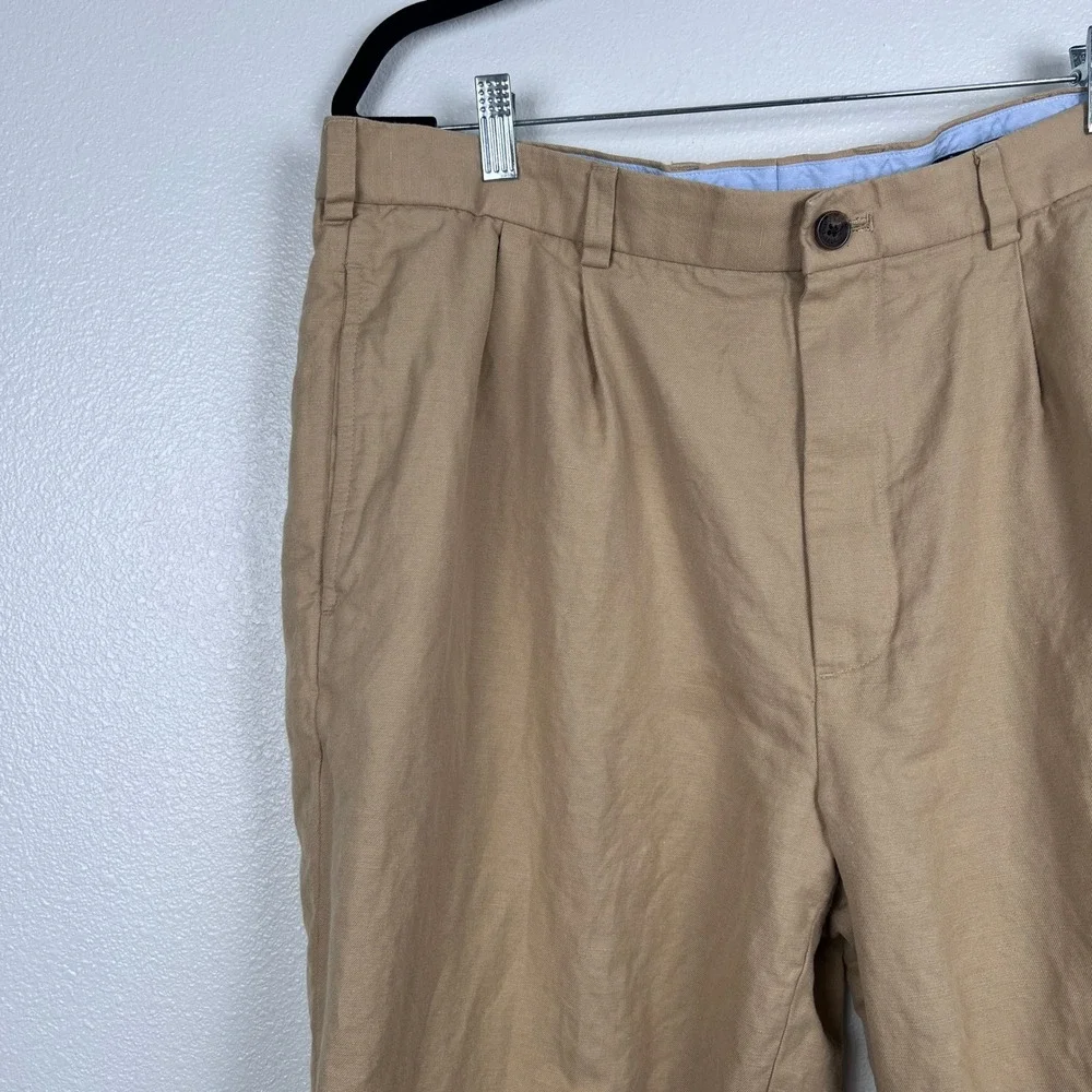 Brooks Brothers Men's Elliot Dress Pants Tan Sz 38x30